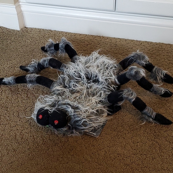 Dog Cat Halloween Costume SPIDER Light Up LED Eyes Size Small 10"-13" hairy NWT - Picture 2 of 3